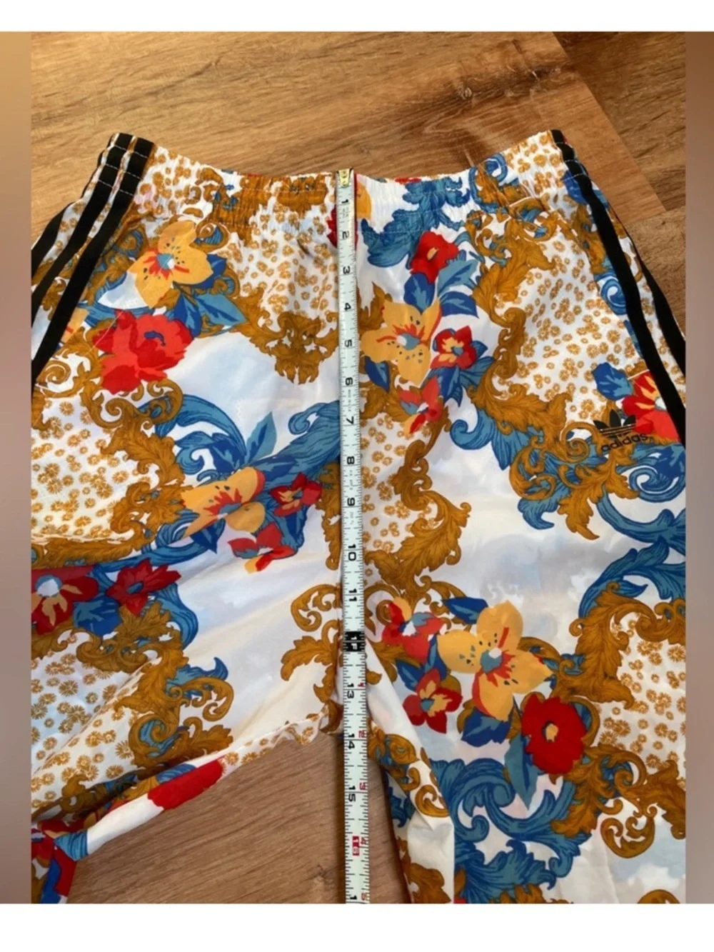 Adidas x HER Studio London track pants striped floral baggy drawstring SMALL - Picture 9 of 11